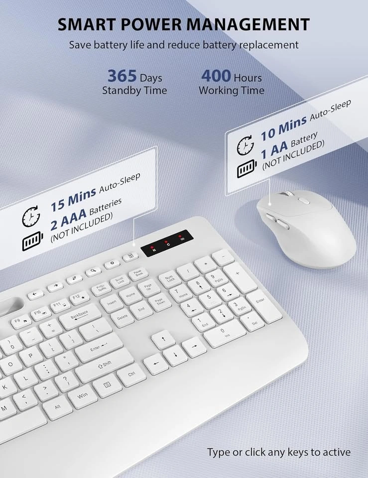 NEW Wireless Keyboard and Mouse Combo - White - $25 - photo 5