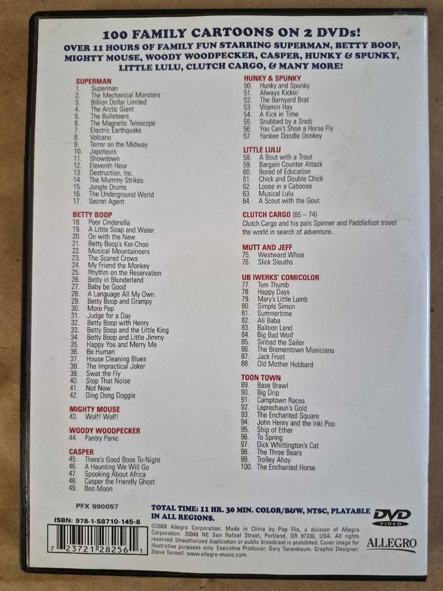 100 Family Cartoons DVD Collection - photo 2