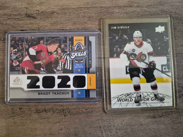 Brady Tkachuk & Tim Stutzle Hockey Cards