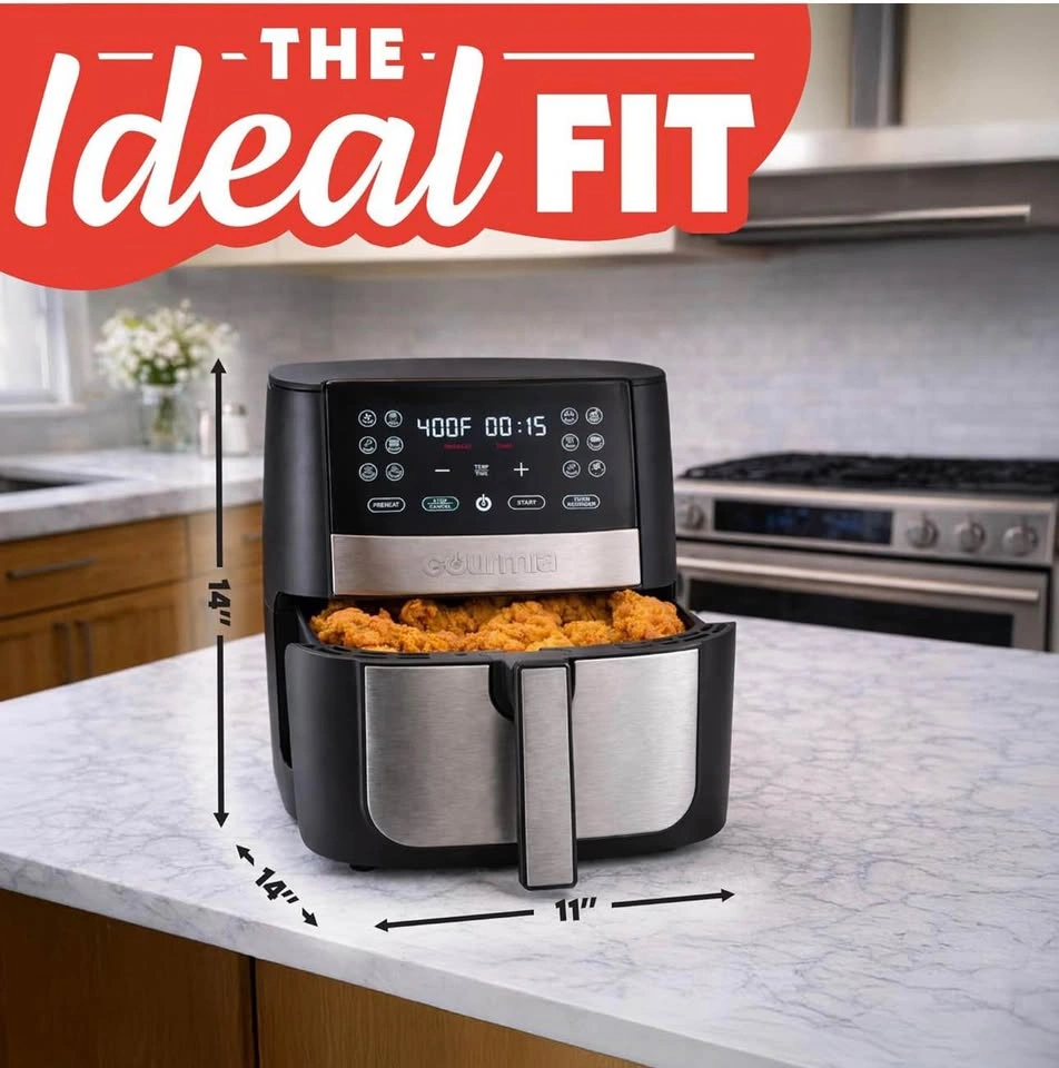 Gourmia 8-QT XL Capacity 12-Preset Air Fryer - photo 3