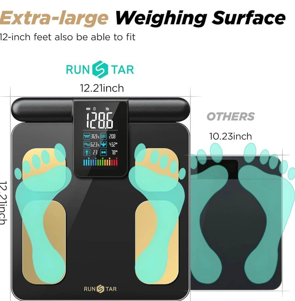 RunStar 8-Electrode Smart Scale - Body Fat & More - photo 3