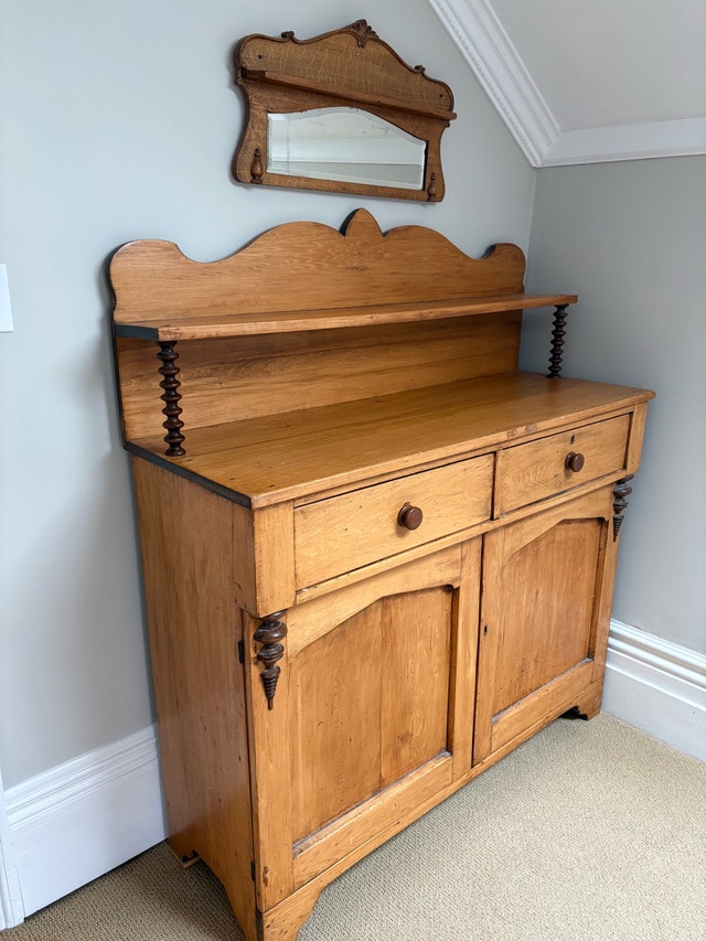 Antique Sideboard with Mirror