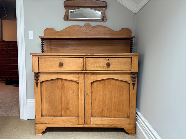 Antique Sideboard with Mirror - photo 2