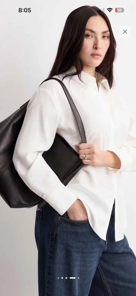 NEW Mango White Elegant Button Shirt Blouse Women - photo 2