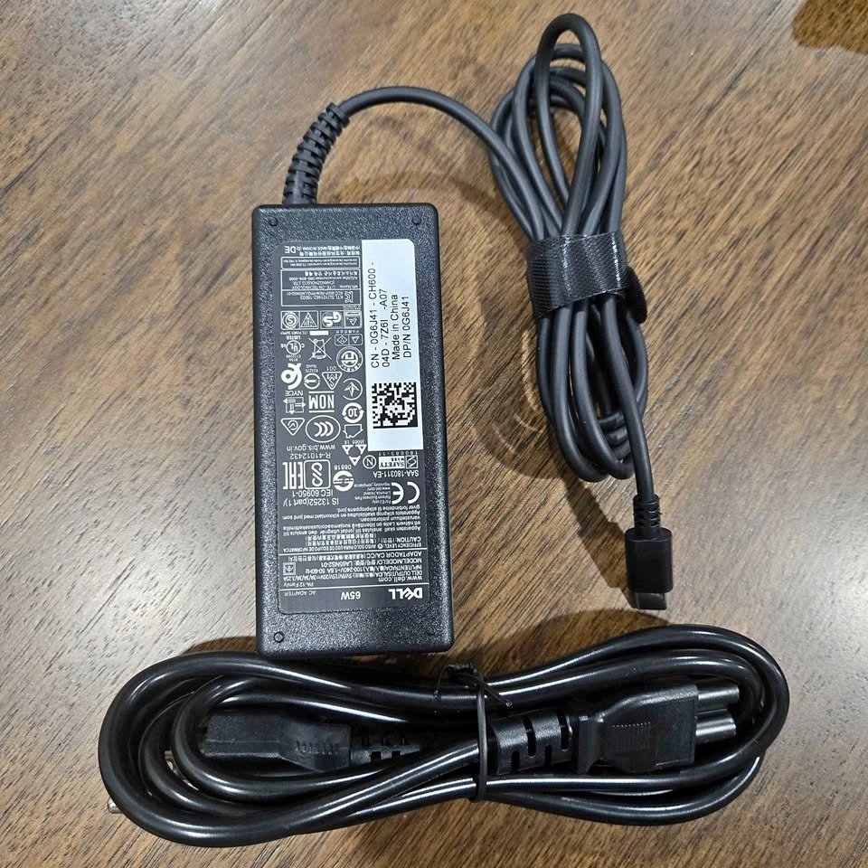 Original Dell 65W USB-C Laptop Charger Power Adapter NEW OEM