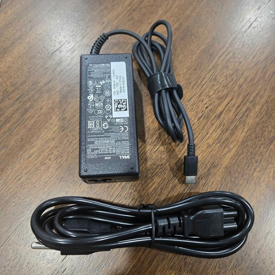 Original Dell 65W USB-C Laptop Charger Power Adapter NEW OEM - photo 2