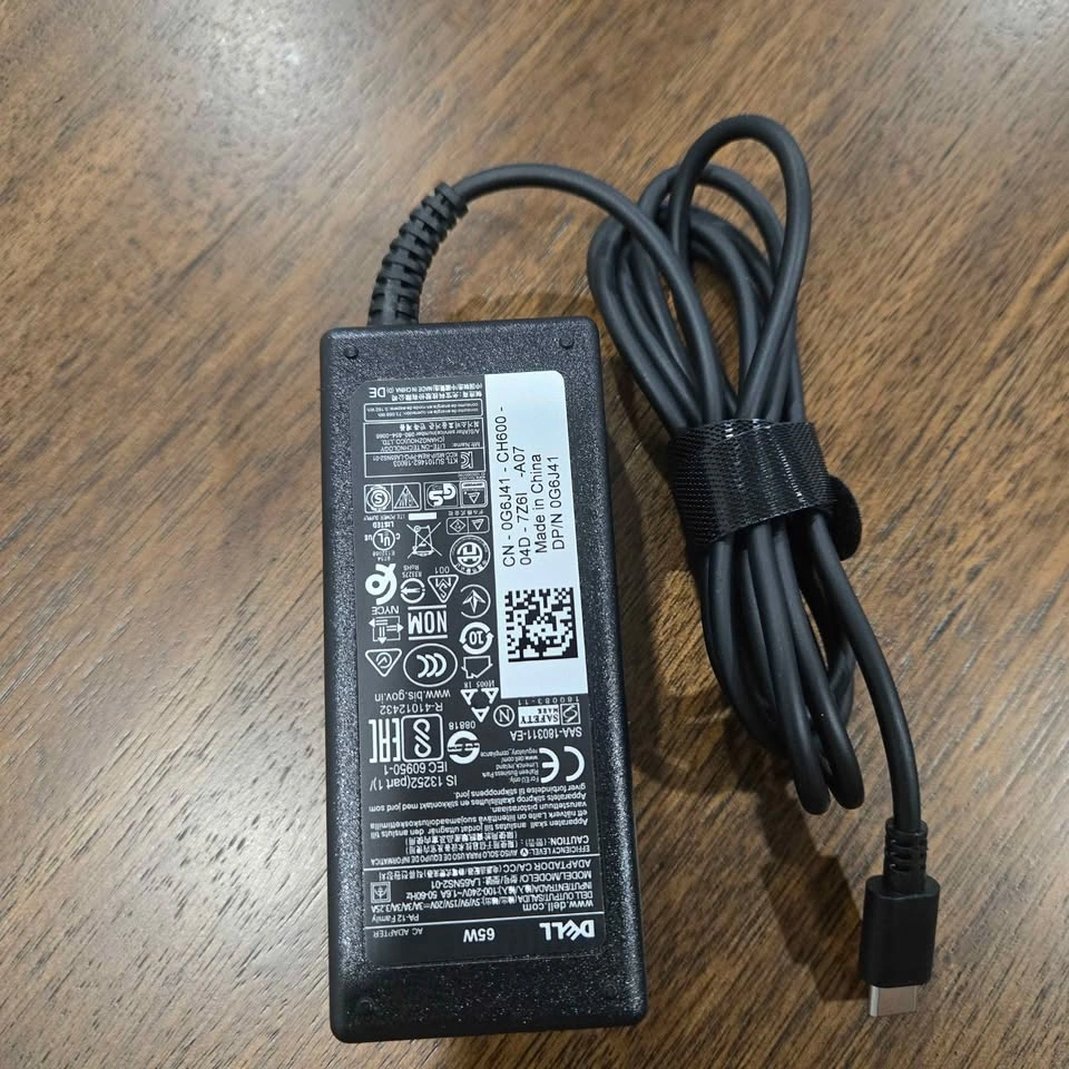 Original Dell 65W USB-C Laptop Charger Power Adapter NEW OEM - photo 4