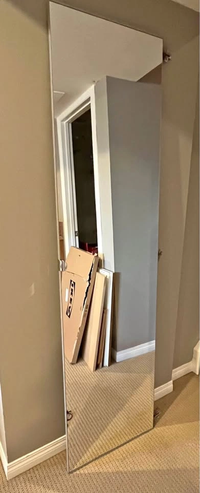 IKEA ÅHEIM Mirror Glass Pax Cabinet Door 19 1/2" W x 76 5/8" H w