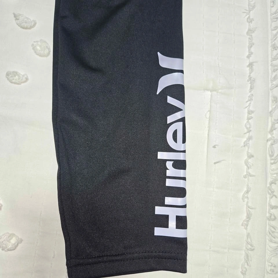 Hurley Girls 3/4 Length Black Leggings Size 14/16 (Fits 12-14) - photo 4