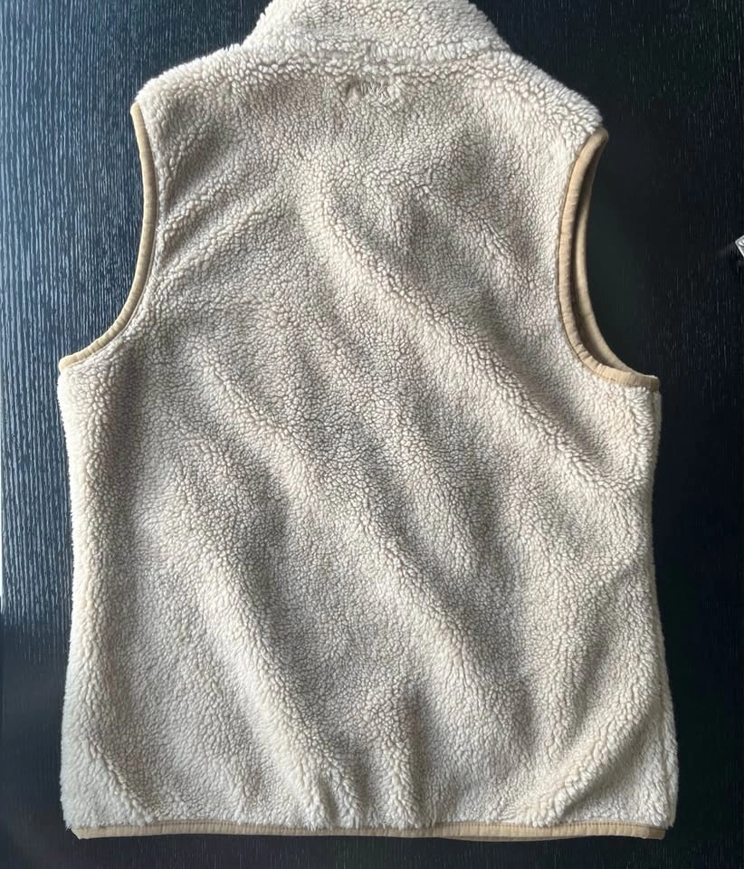 Men's Small Mountain Khakis Fourteener Vest Tan Sherpa Fleece - photo 3