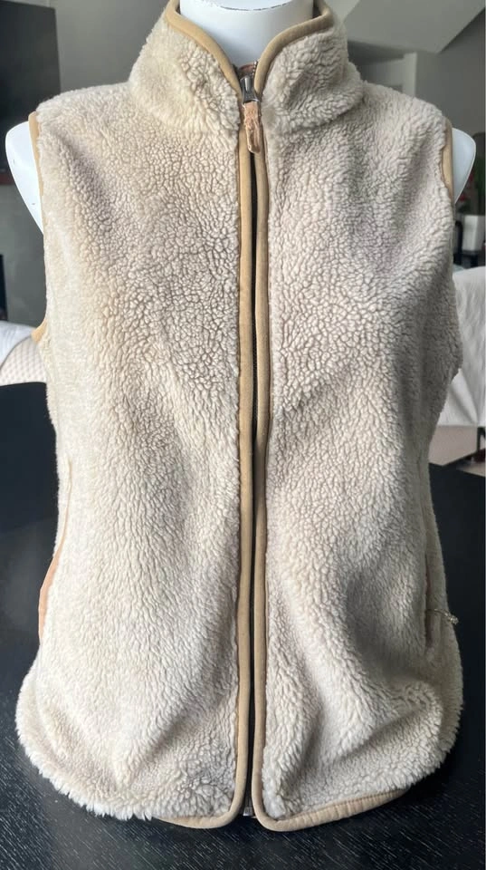 Men's Small Mountain Khakis Fourteener Vest Tan Sherpa Fleece - photo 5
