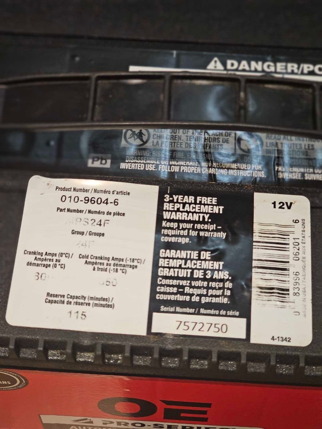 SUV Car 12V Battery 24F - photo 2