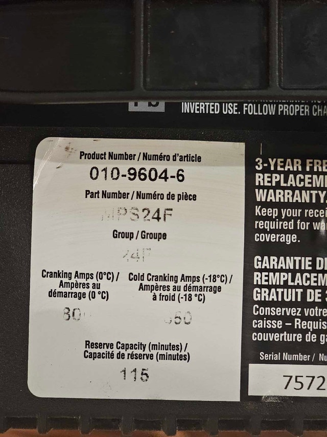 SUV Car 12V Battery 24F - photo 3