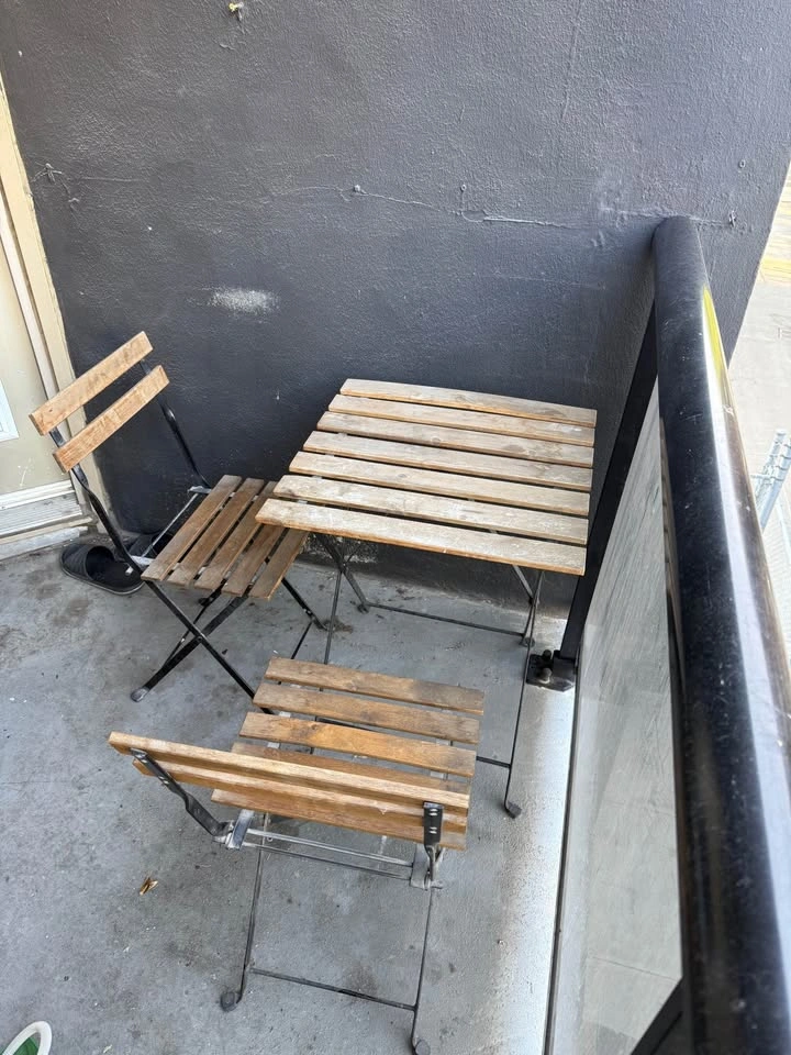 IKEA TÄRNÖ Wooden Patio Set with Table and 2 Chairs - photo 3