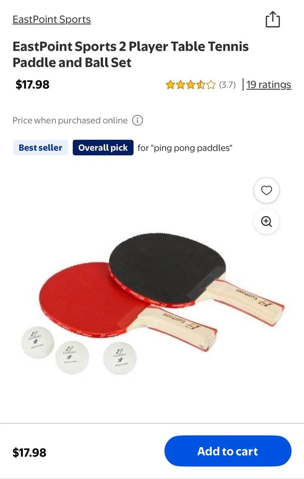 Table Tennis Paddle and Ball Set - photo 2