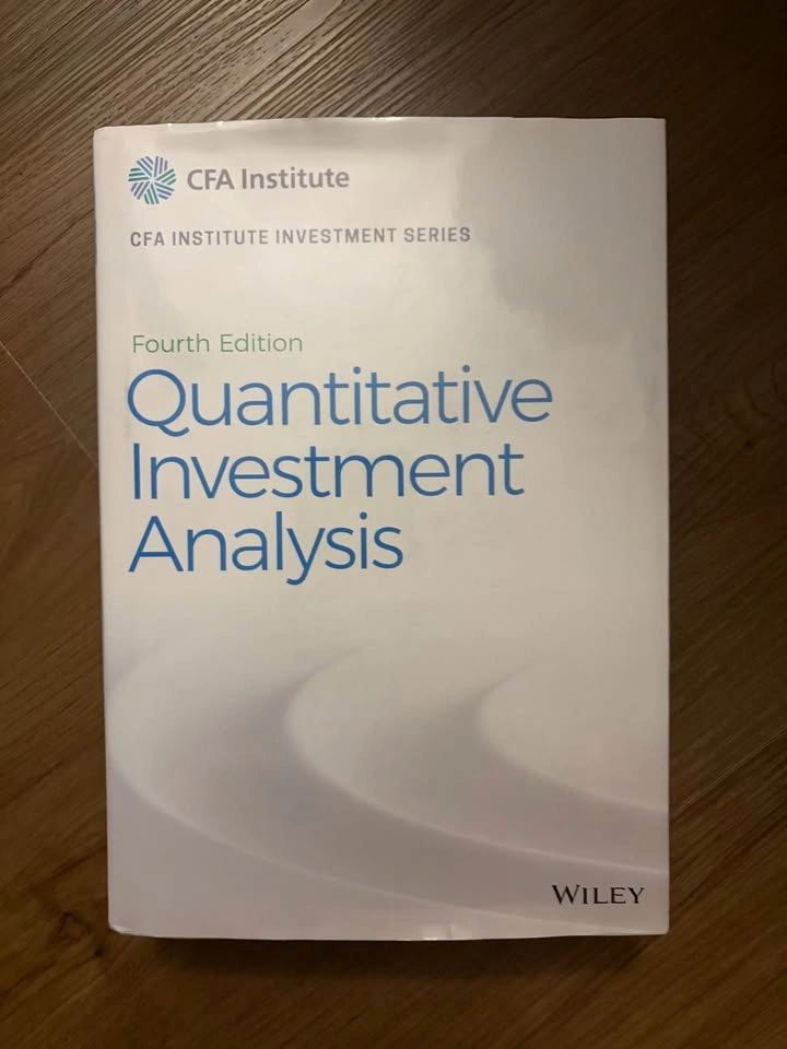 Quantitative Investment Analysis Textbook Hardcover