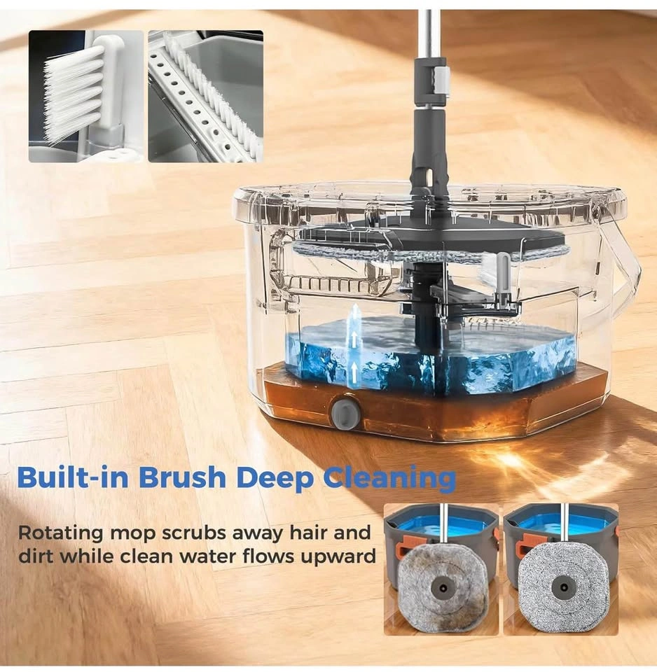 Spin Mop and Bucket System with True Clean Water Separation - photo 4
