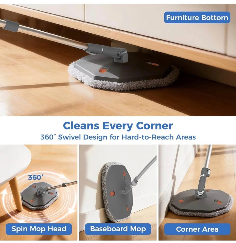 Spin Mop and Bucket System with True Clean Water Separation - photo 5