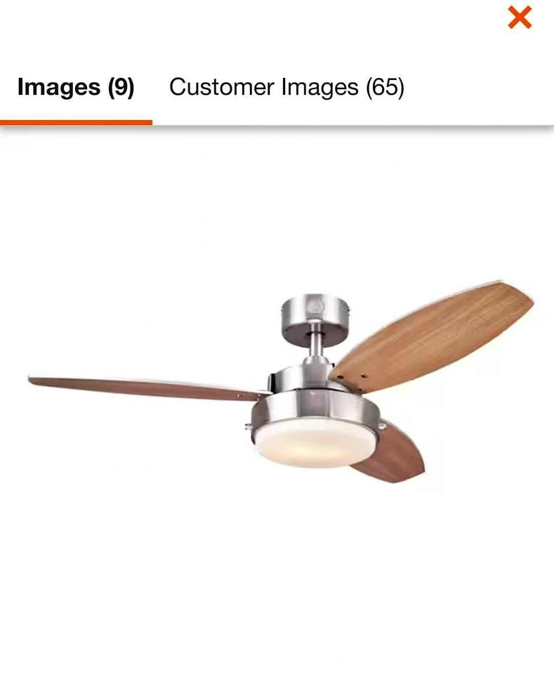 New, open box Ceiling Fan w/light kit
