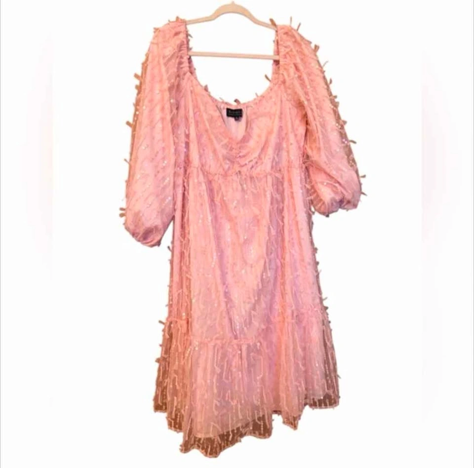Eloquii Pink off shoulder midi dress - photo 2