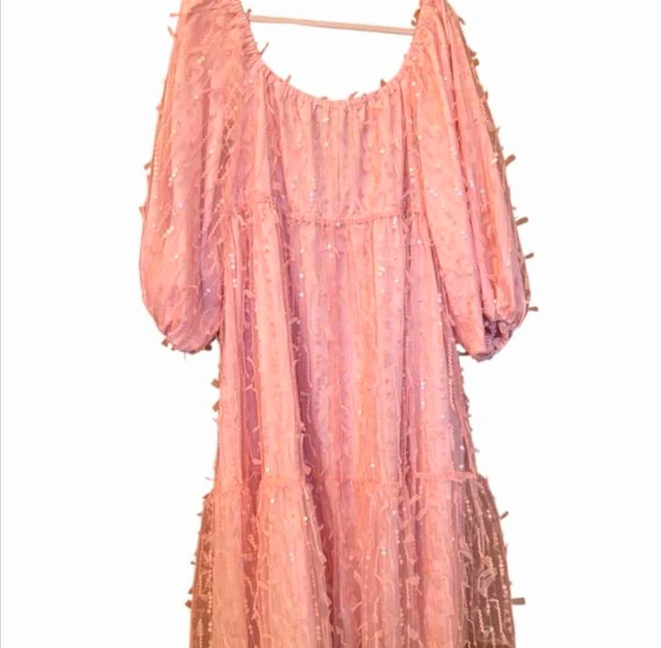 Eloquii Pink off shoulder midi dress - photo 3