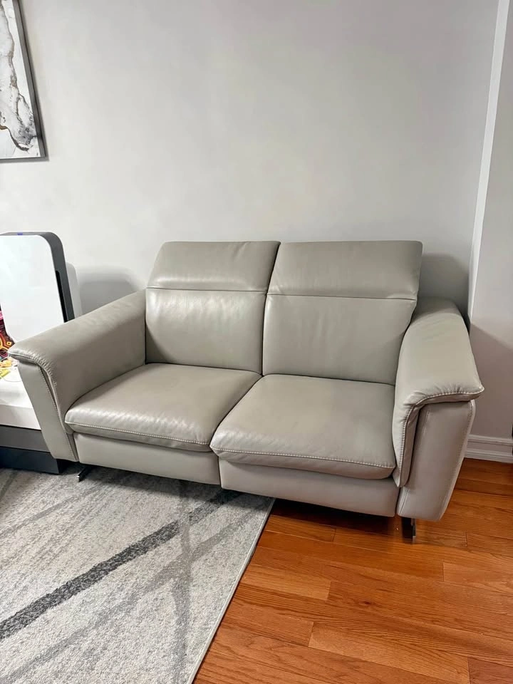 Italian Leather Loveseat Recliner - Diven