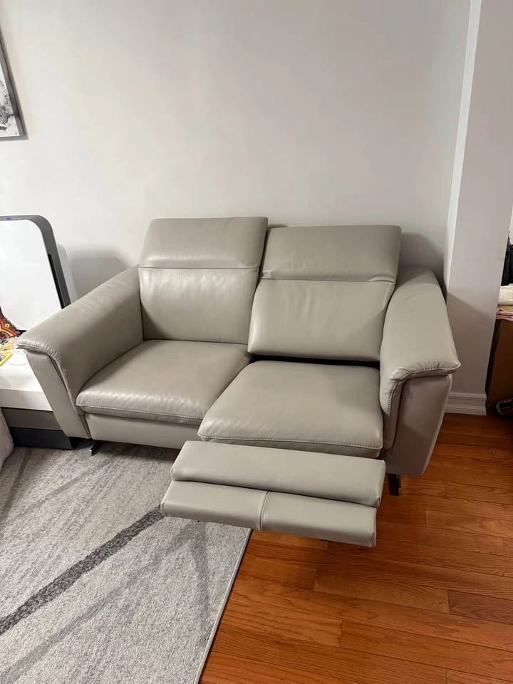 Italian Leather Loveseat Recliner - Diven - photo 2