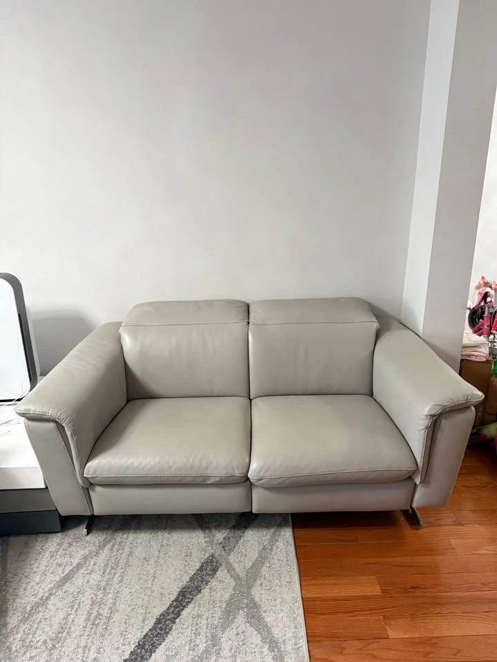 Italian Leather Loveseat Recliner - Diven - photo 3