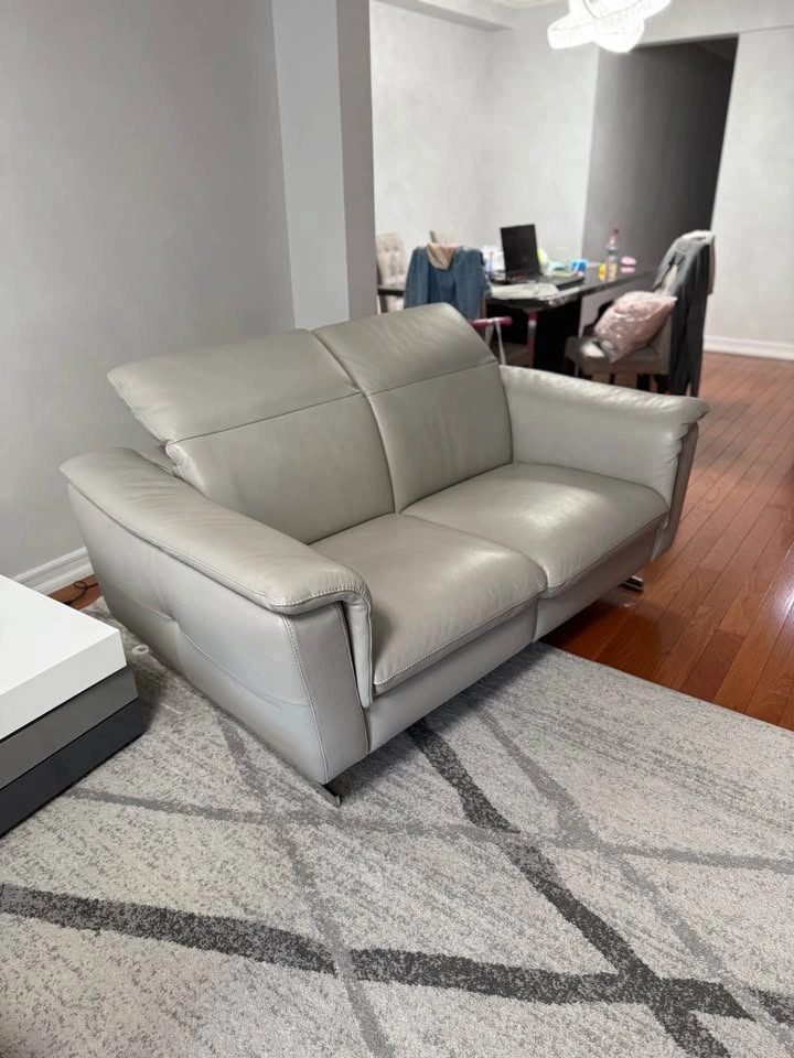 Italian Leather Loveseat Recliner - Diven - photo 4