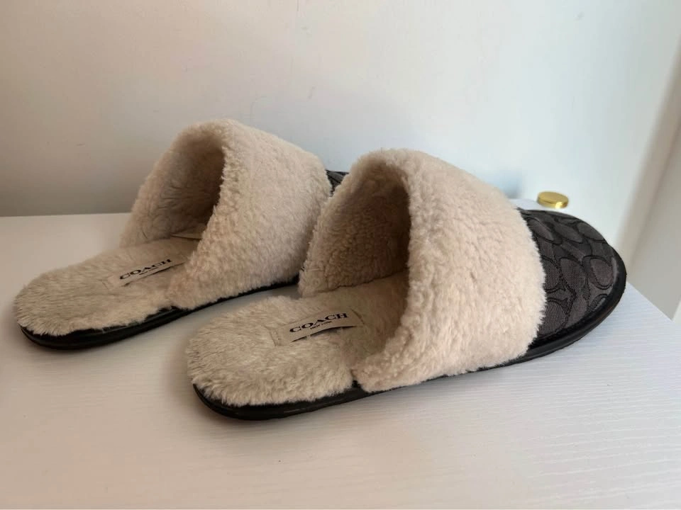 Coach Signature Jacquard Zena Slippers - Women's Size 8 - photo 3