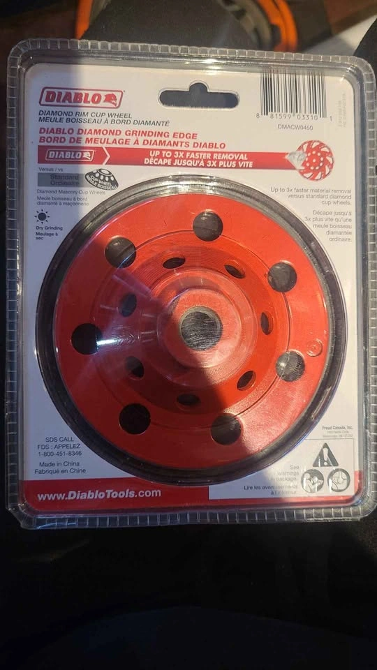 Diamond Rim Cup Wheel Diamond masonry 4 1/2" - photo 2