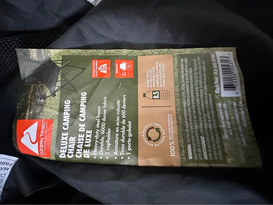 New Chairs for Camping, Beach, Patio, Indoor Use (5 Available) - photo 4