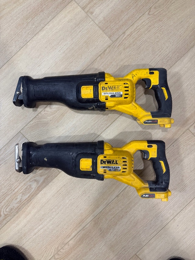 DeWalt 60V MAX FlexVolt Reciprocating Saws (2)