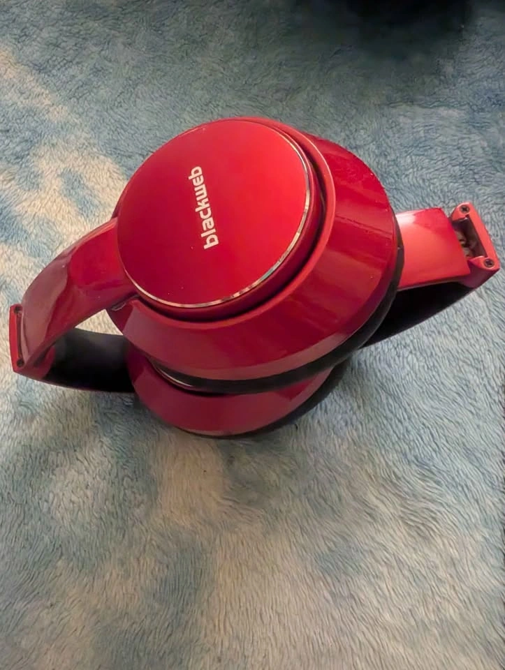 Blackweb Wireless Over-Ear Headphones Red - photo 3