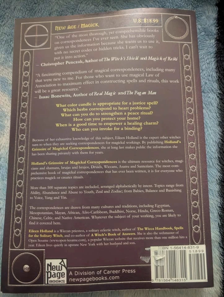 Holland's Grimoire of Magickal Correspondences by Eileen Holland - photo 2