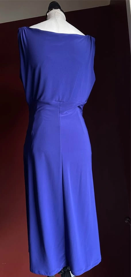 Lauren Ralph Lauren Royal Blue Ruched Cocktail Dress Size 4 - photo 4