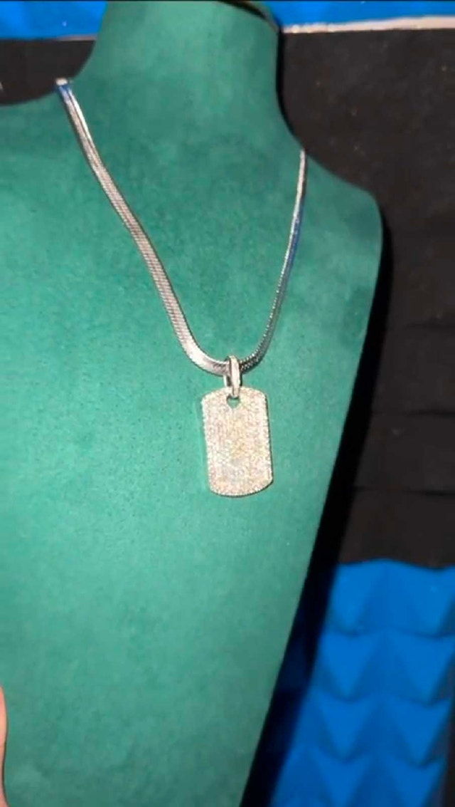 BIG DOG-TAG PENDANT + FREE 5mm LUXURY CHAIN - photo 2
