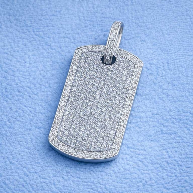 BIG DOG-TAG PENDANT + FREE 5mm LUXURY CHAIN - photo 5