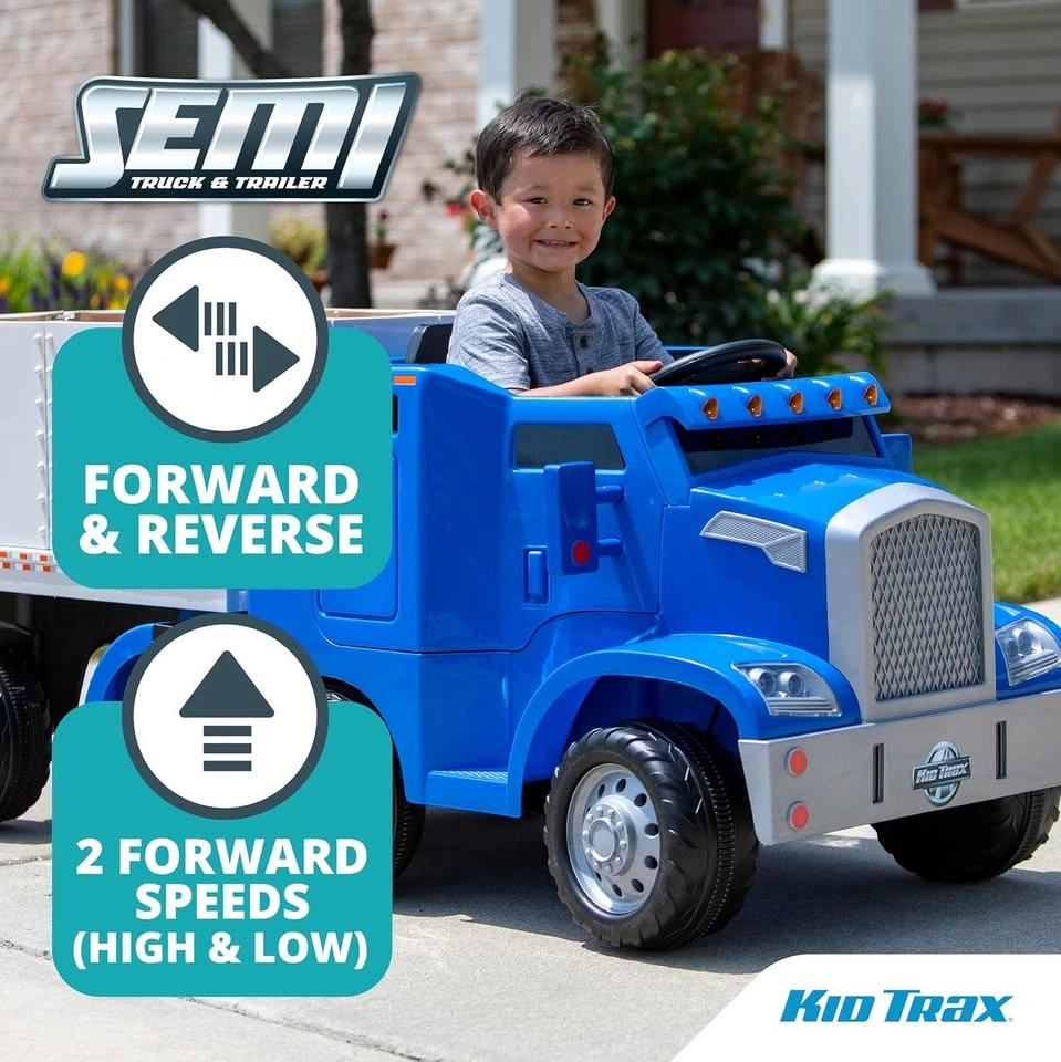 Kid Trax 12V Kids Ride On Semi-Truck New Sealed! - photo 5