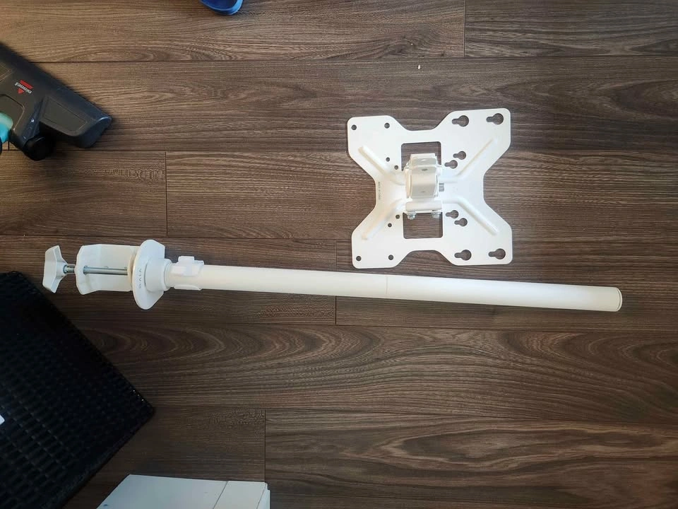 VIVO White Ultrawide Monitor Desk Mount up to 55" - photo 2