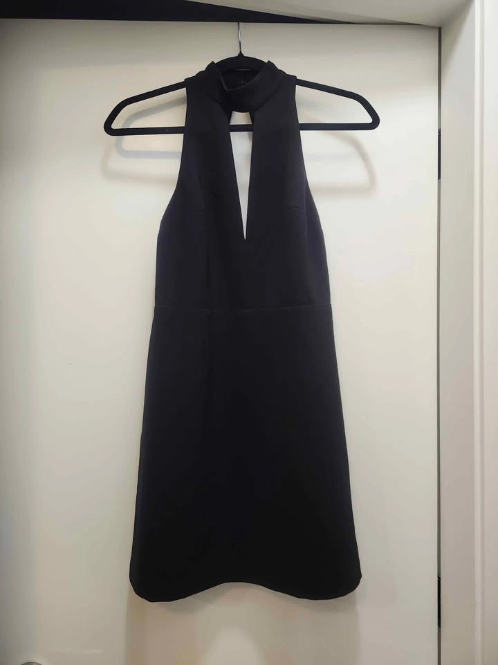 Express Halter Mini Black Dress - Size 2 - photo 3