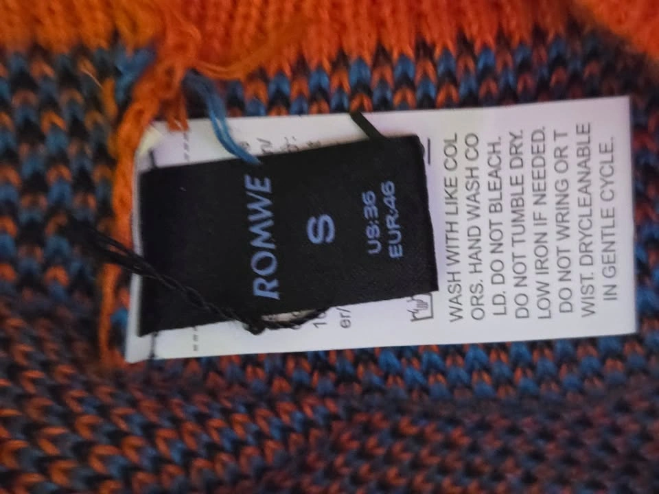 ROMWE orange flower sweater w. matching beenie - photo 4