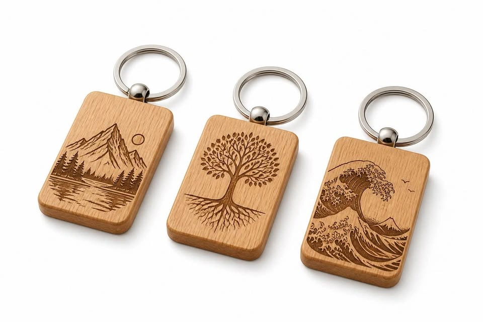 🔥 Custom Engraved Wooden Keychains – Made Just for You 🇨🇦 - photo 2