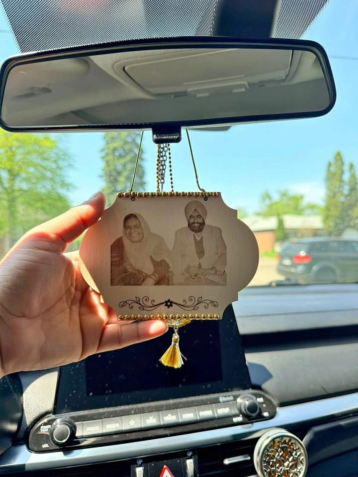 Custom Memorial Car Hanging Decor 🌿✨