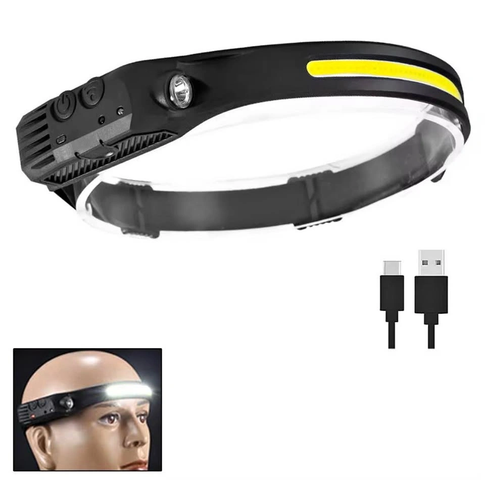 USB Rechargeable LED Sensor Headlamp (2 in one order)