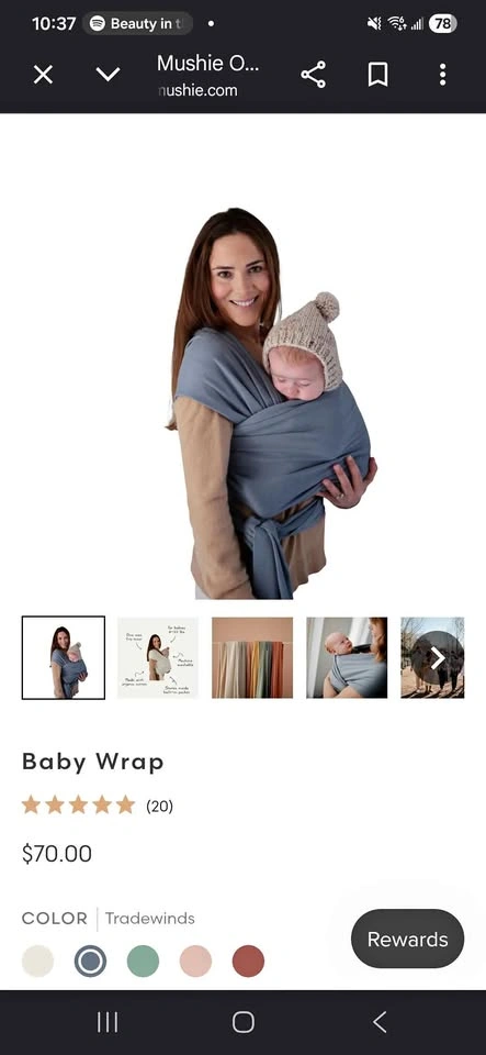 Mushie Baby Wrap Carrier