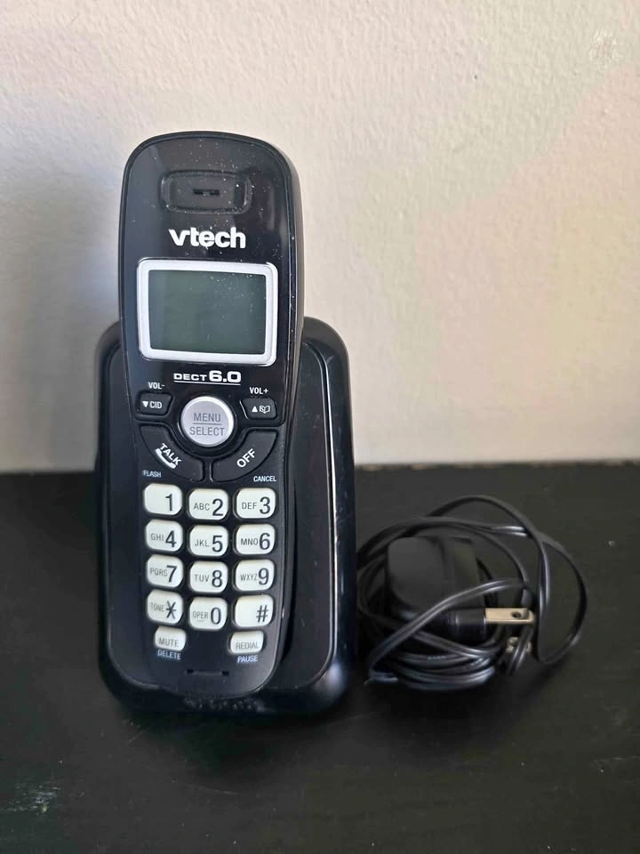 VTech DECT 6.0 Cordless Phone Handset w/ Base & Adapter