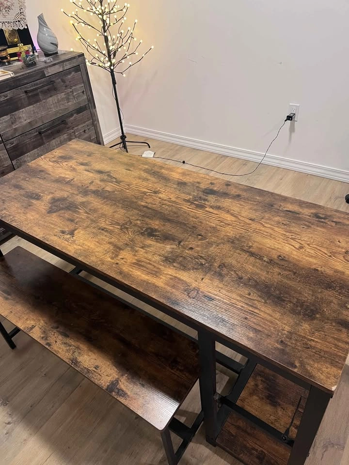Dining Table Set with Benches & Wine Rack – (Guelph, ON) - photo 5