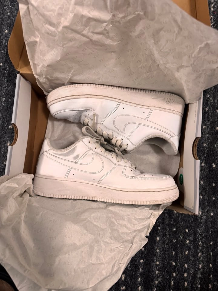 Nike Men's White Air Force 1 ~ Size 9 - photo 5