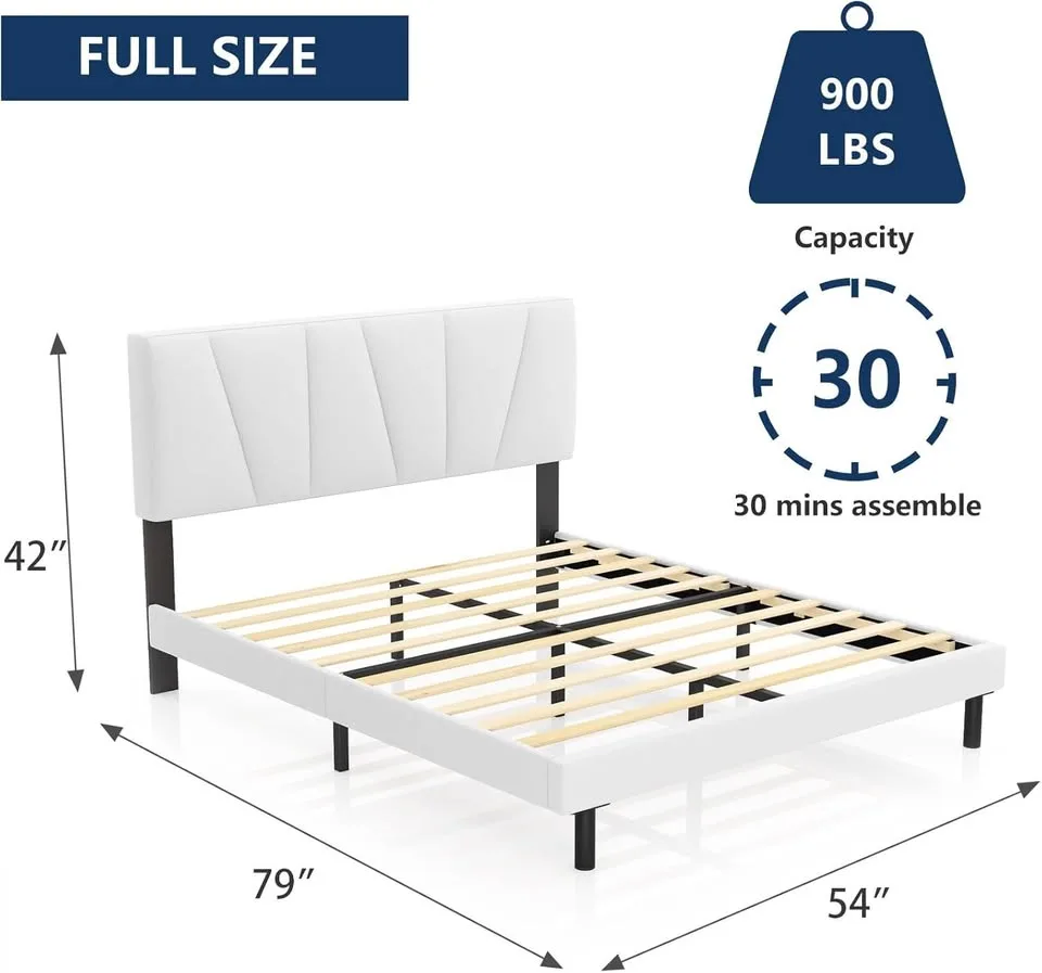 Full Size Bed Frame with Headboard (Immediately available) image indicator(3)